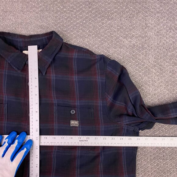 Ralph Lauren Denim & Supply Flannel Shirt Men's XXL Plaid Black Red Button Down - Picture 10 of 15